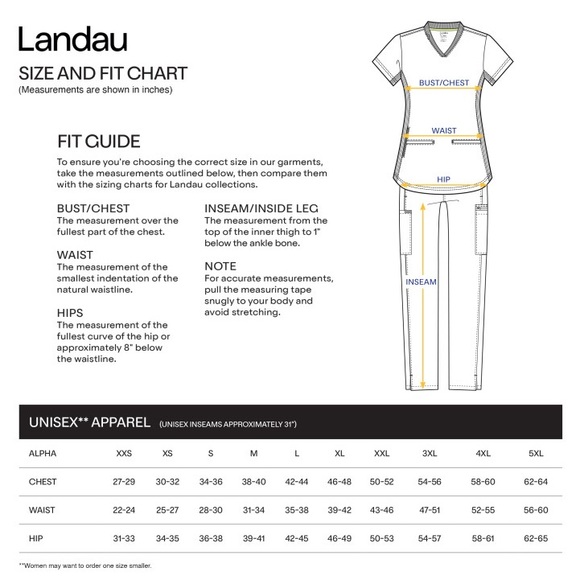 🆕 Landau Unisex Navy Scrub Pants - Picture 7 of 7